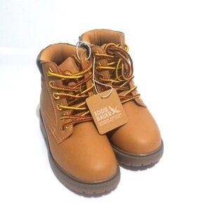 EDDIE BAUER KIDS BROWN LACE UP HIKING HIGH TOP BOOTS SIZE 11 NWT